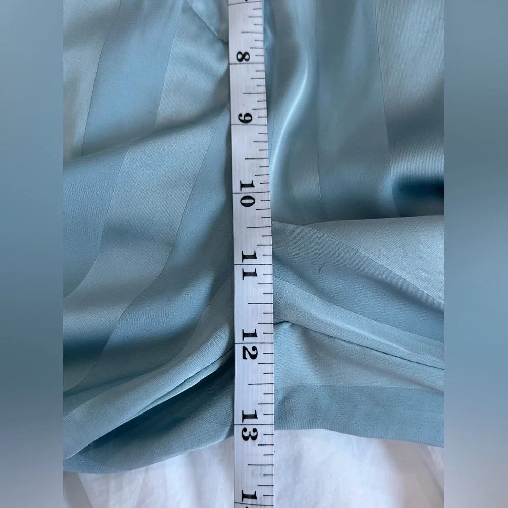 VERA & LUCY - Mint Striped Silky Trouser & Blazer Suit Size S - Picture 14 of 16